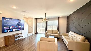 TV, video games, table tennis, stereo