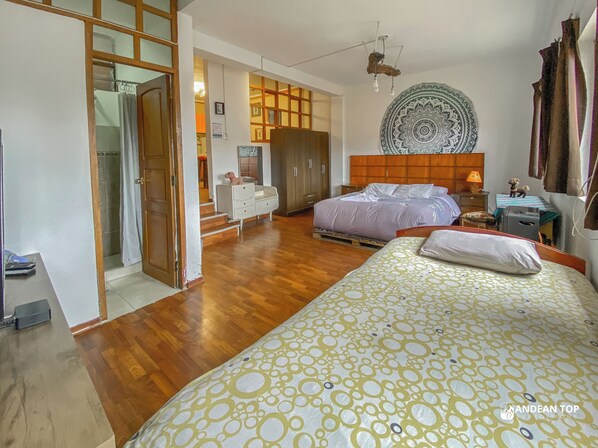 1 غرفة نوم وواي فاي وملاءات أسرّة