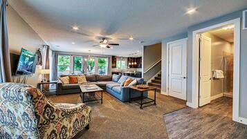 Casa de lujo, vistas a la montaña | Zona de estar