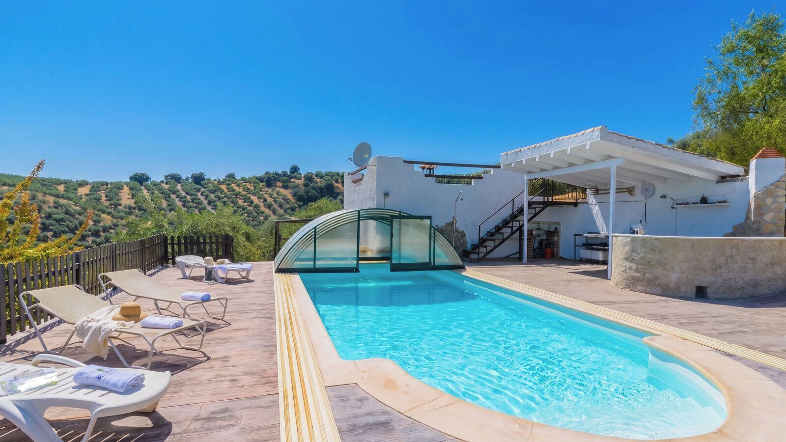 Una piscina riscaldata