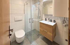 Shower, hair dryer