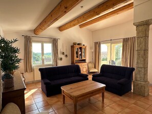 Télévision, cheminée