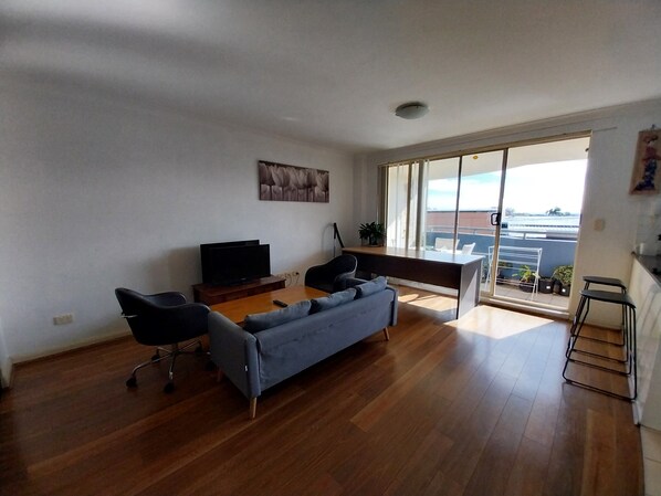 Living area - Master bedroom with ensuite in inner west Sydney (Ashfield)