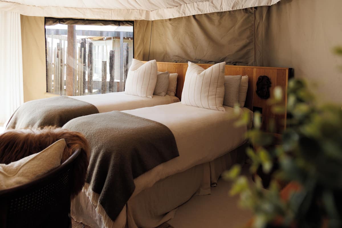 Deluxe Tent, 1 Queen Bed, Ocean View | Egyptian cotton sheets, premium bedding, down comforters