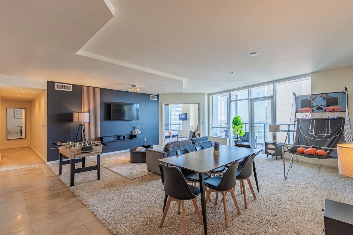 Superior Apartment, 2 Bedrooms, Non Smoking, 2 Bathrooms | Living area | 55-inch Smart TV with digital channels