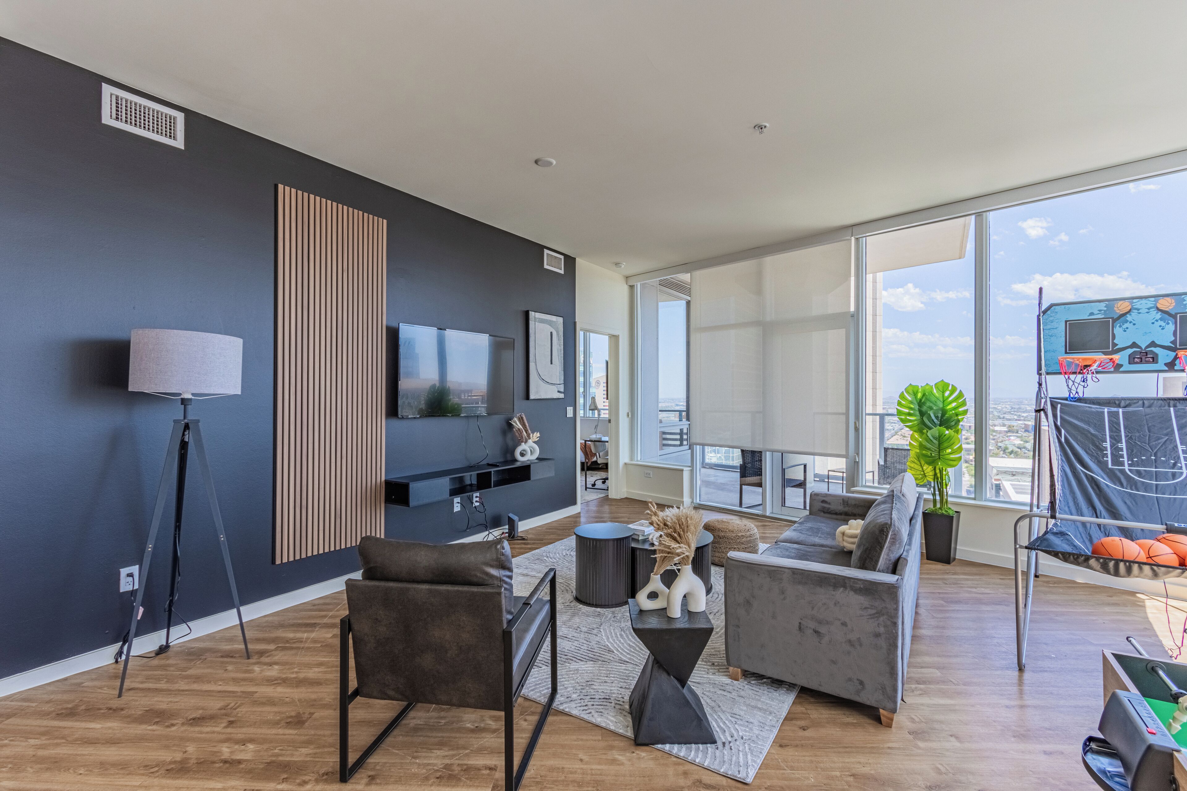 Luxury-Apartment, 2 Schlafzimmer, Poolzugang | Wohnbereich