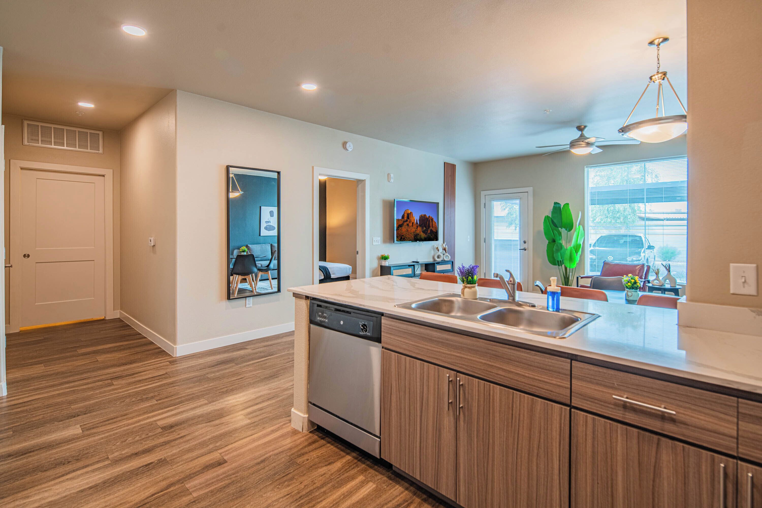 Classic Apartment, 1 Bedroom, Non Smoking, Balcony | Private kitchen | Full-size fridge, microwave, oven, stovetop