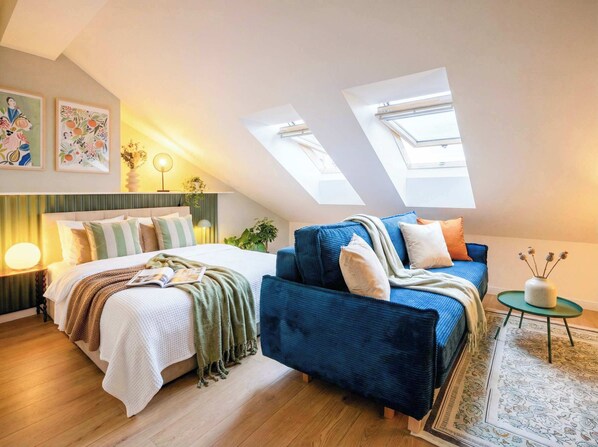 1 chambre, fer et planche Ă repasser, lit parapluie, Wi-Fi