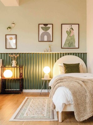 1 chambre, fer et planche à repasser, Wi-Fi, literie fournie