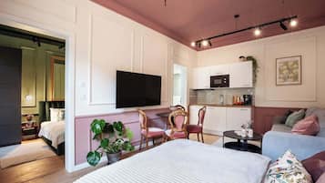 2 bedrooms, iron/ironing board, travel crib, WiFi