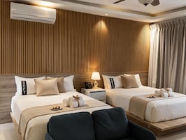 Select Comfort beds, minibar, in-room safe, free WiFi