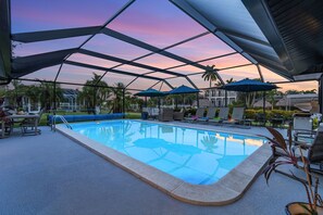 A heated pool