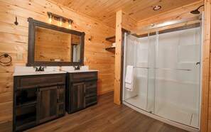 Shower, towels