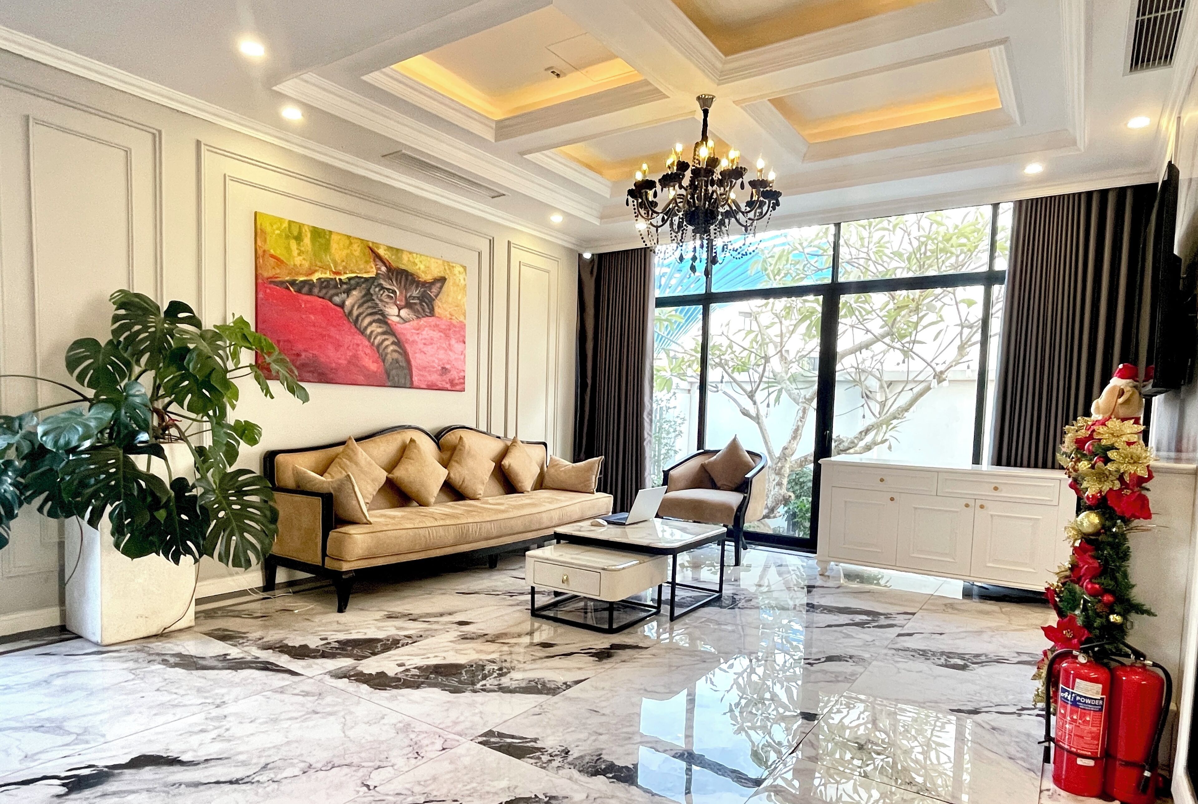 Luxury Villa, 6 Bedrooms, Private Pool, Golf View | Living area | Flat-screen TV