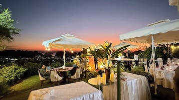 Outdoor wedding area