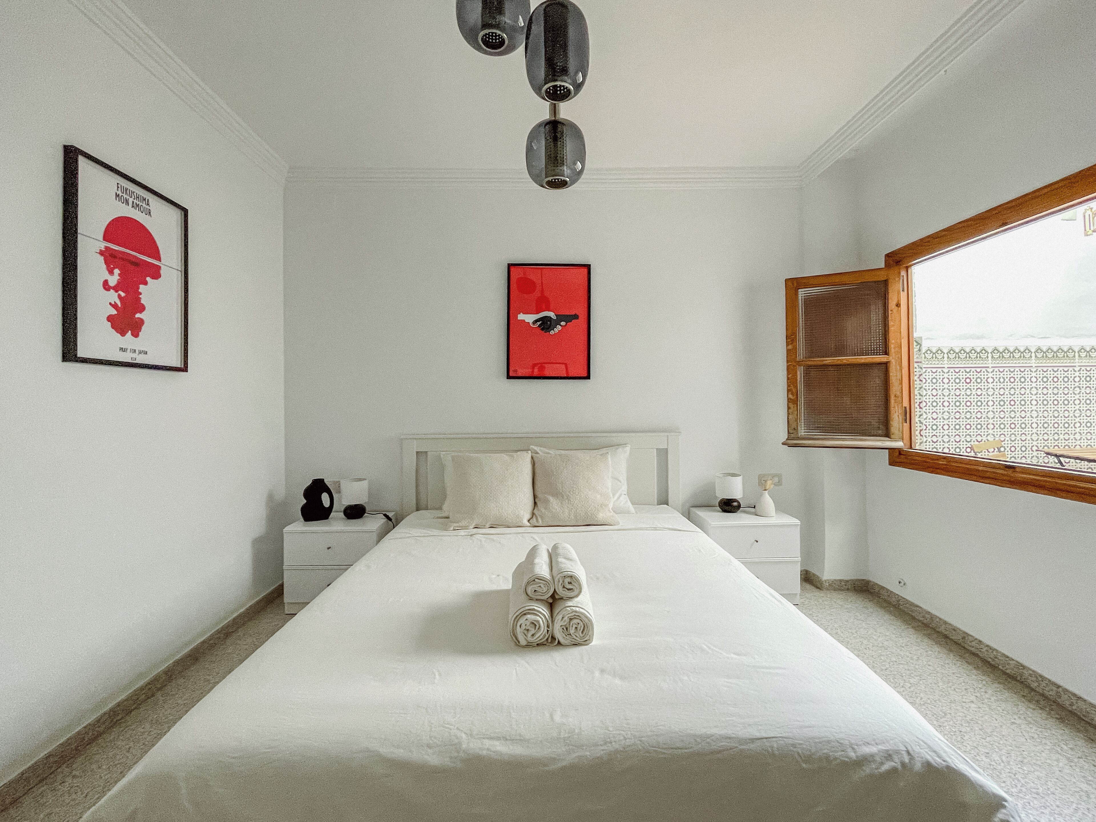 4 chambres, draps en coton égyptien, literie de qualité supérieure