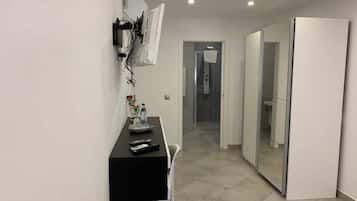 Hair dryer, towels
