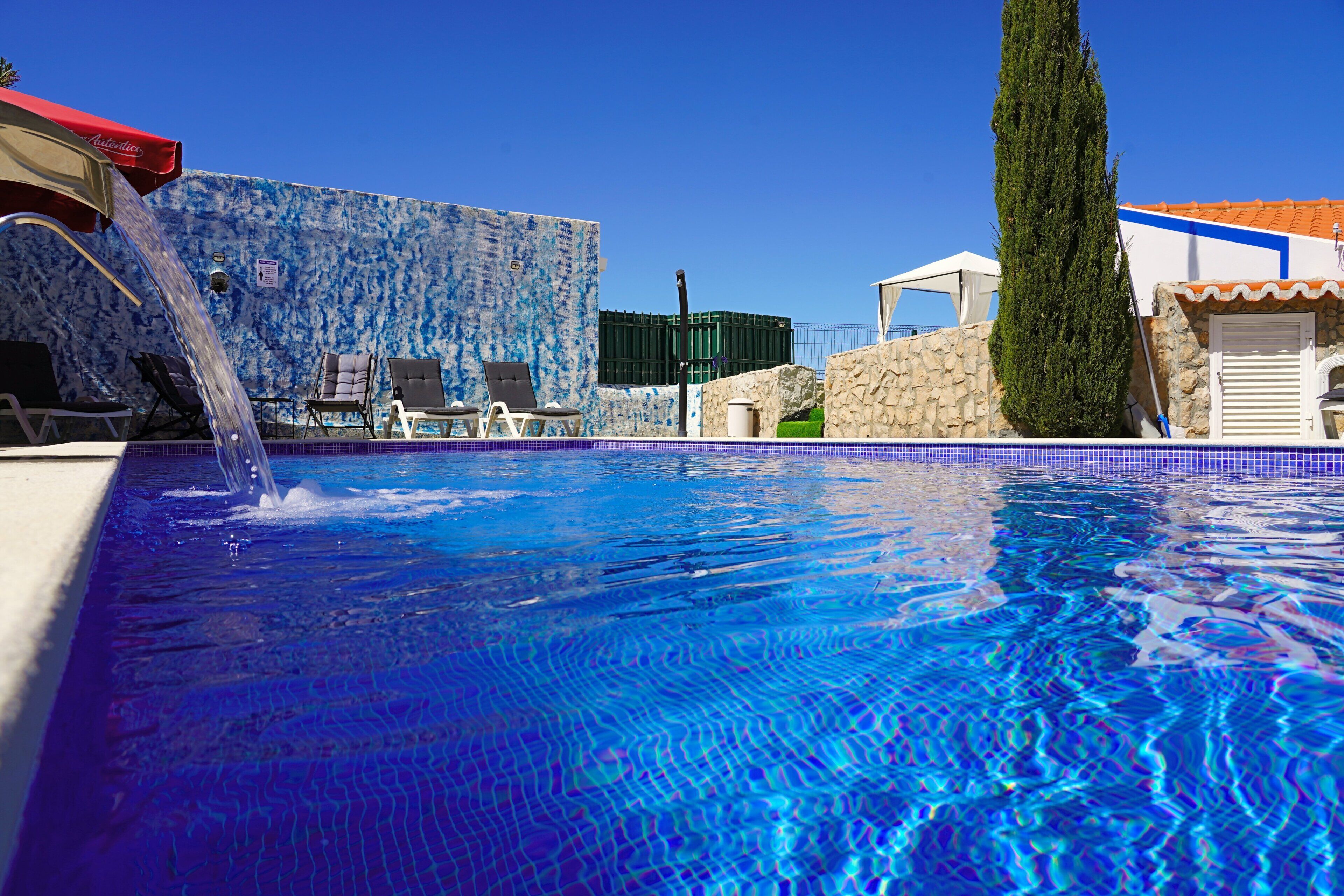 A heated pool