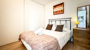 1 bedroom, iron/ironing board, bed sheets