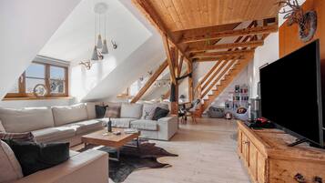 Fernseher, Kamin, Videospiele, DVD-Player