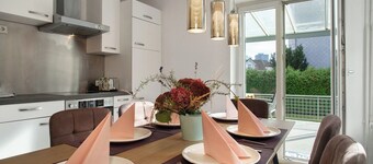 Casa de vacaciones 'Casa Orazio Haus In Bregenz' con terraza privada, jardín privado y Wi-Fi