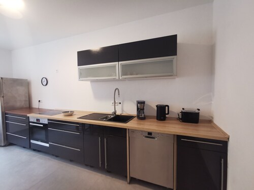 Apartment 'Komfortneubauwohnung Braunsbach' with Mountain View, Shared Terrace and Wi-Fi