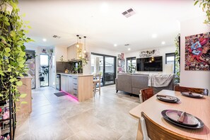 Interior - Modern King Suite • Private Ensuite, Double Shower, 75″ TV & Free Parking (Beechboro)