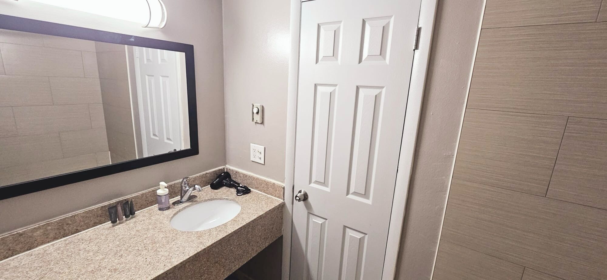 Free toiletries, hair dryer, towels, soap