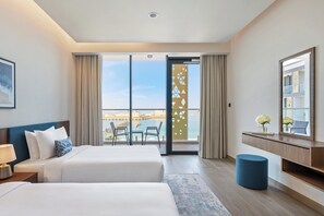 Apartment, 2 Bedrooms, Balcony, Sea View | 1 bedroom, down duvets, in-room safe, desk