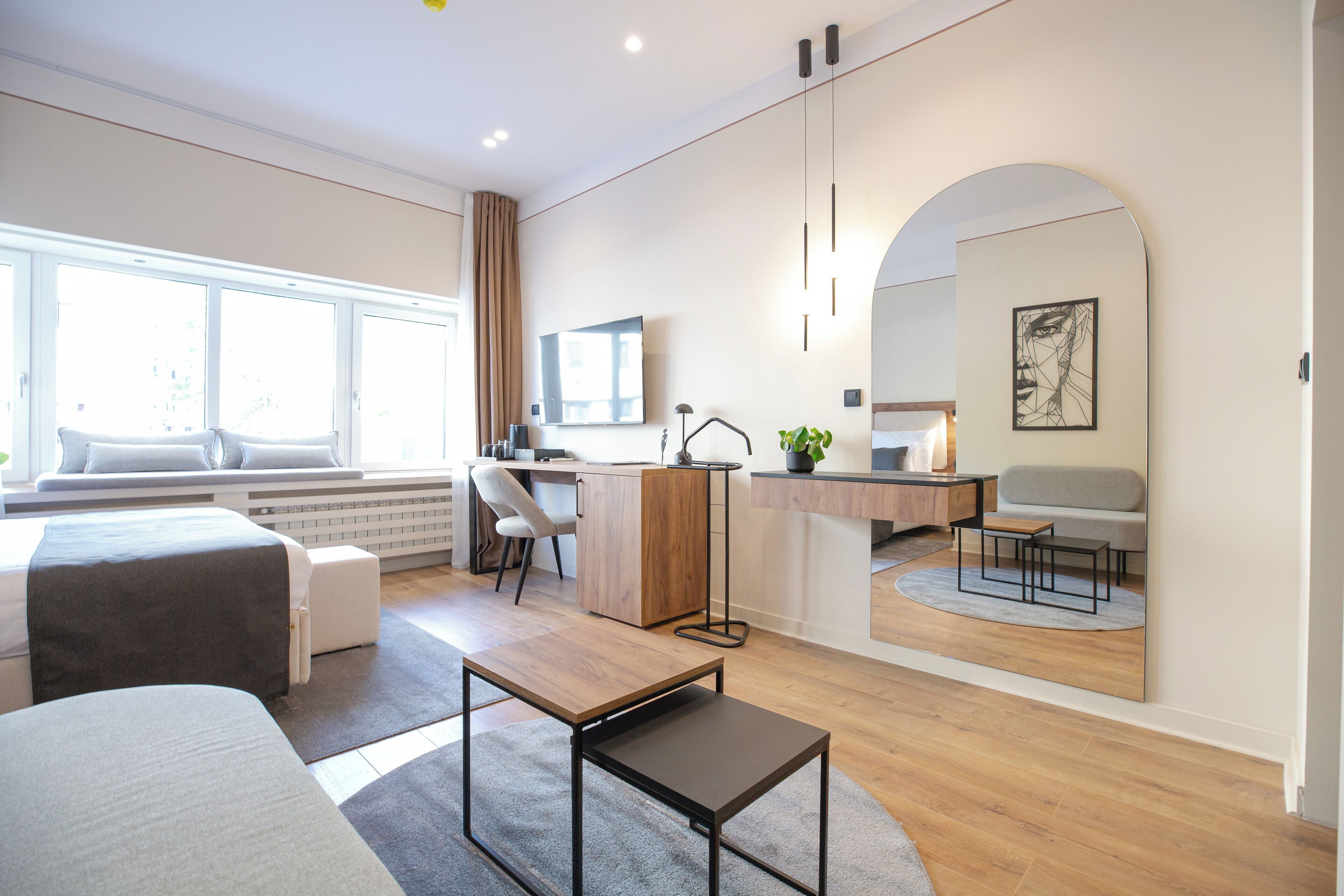 Superior Double or Twin Room | Living area | 52-inch flat-screen TV with cable channels