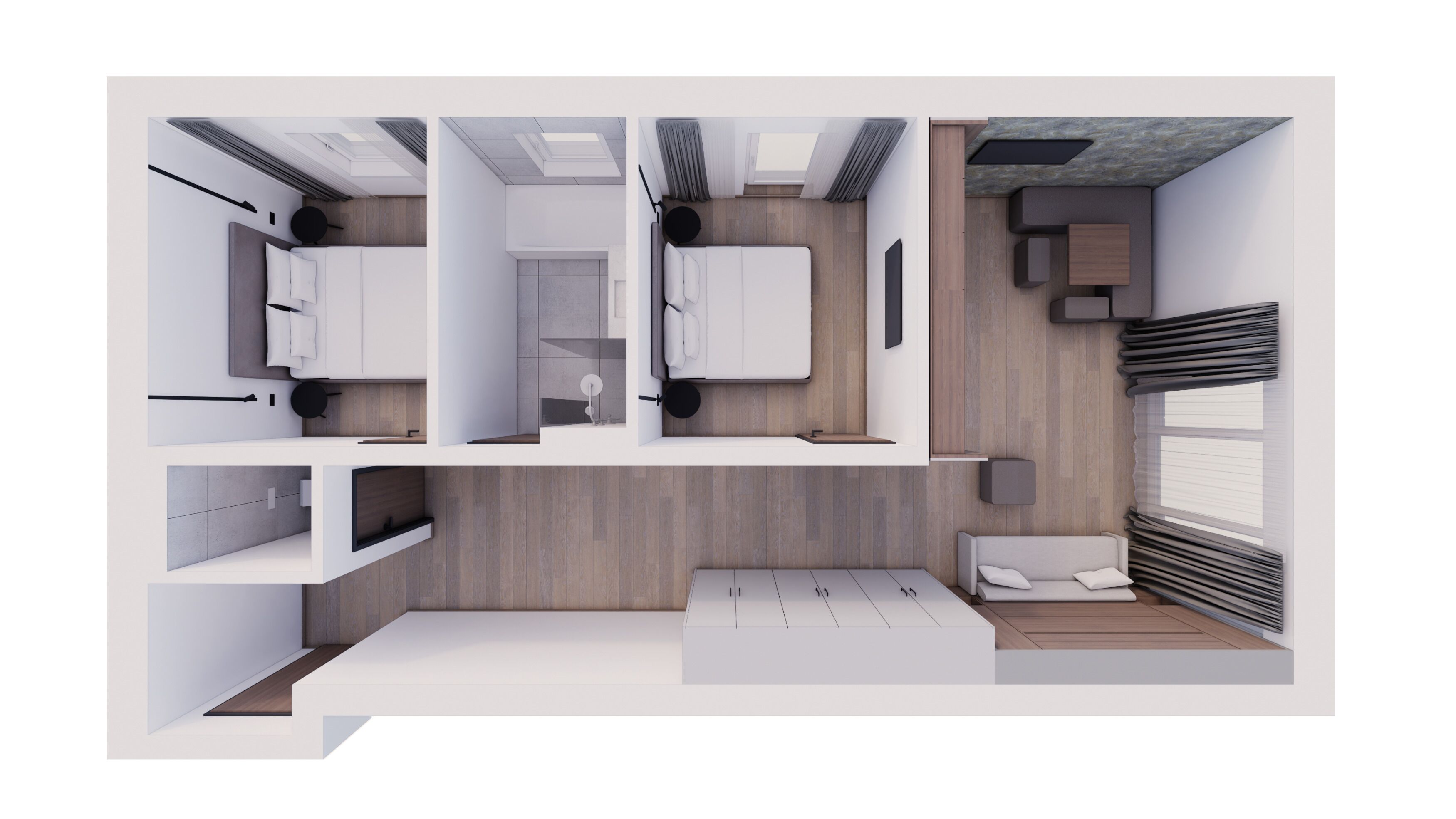 ملاءات للفراش لا تسبب الحساسية وخزنة داخل الغرفة