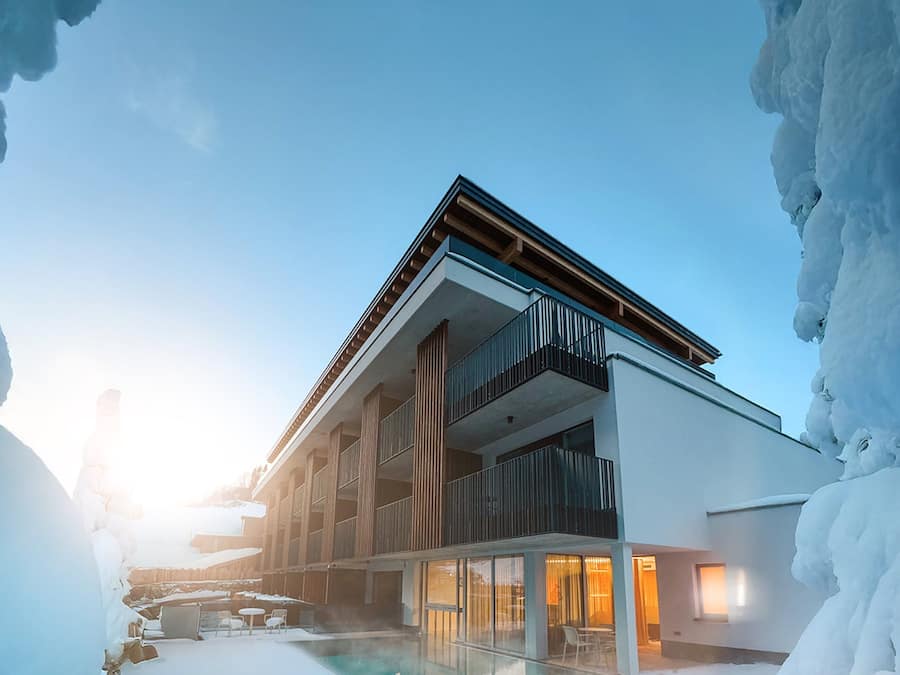 Majoituspaikan julkisivu