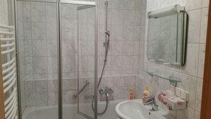 Hair dryer, towels
