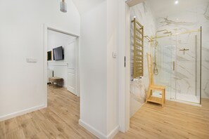 Apartment, 1 Bedroom, Balcony, River View | Living area - Jedności Narodowej Apartment by Renters (Wroclaw)
