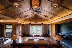 Bungalow de lujo, balcón, vistas al lago | Ropa de cama de alta calidad y colchones viscoelásticos