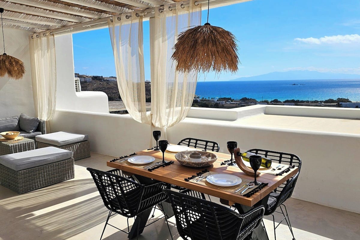 Family House, Sea View, Beachfront | Terrace/patio