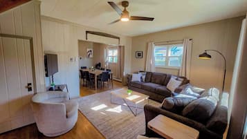 Smart TV, fireplace, offices