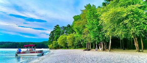 Am Strand, Liegestühle, Strandtücher
