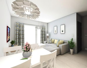 Comfort-Apartment, 2 Schlafzimmer | Wohnzimmer