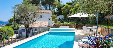 A heated pool