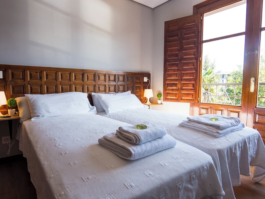 Economy Double Room, Garden View | Egyptian cotton sheets, premium bedding, down duvets