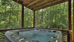 Unclassified image, 5 of 44, button - Pet-friendly, family-sized, hot tub, firepit, pool table, WiFi (Blairsville)