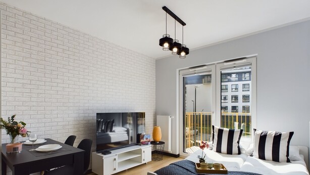 Living room - Cosy Studio With Parking by Renters (Kraków)