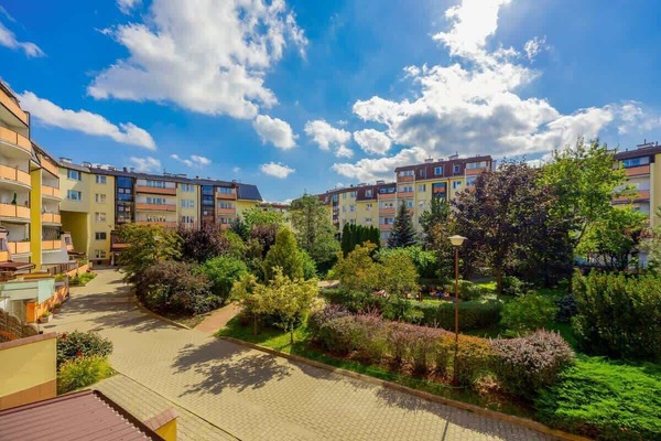 The view from the property overlooks the beautiful green surroundings.