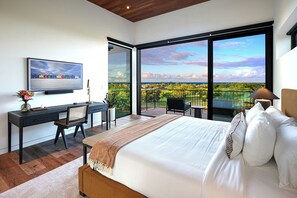 4 bedrooms, iron/ironing board, free WiFi, bed sheets - Architectural Stunner: Modern New Ocean-View Villa with Infinity Pool & Spa! (Koloa)
