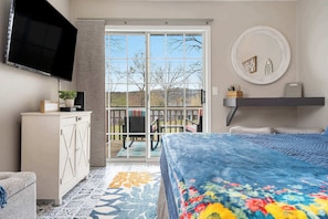 1 bedroom, iron/ironing board, travel crib, WiFi