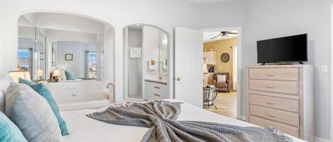 2 bedrooms, iron/ironing board, travel cot, WiFi