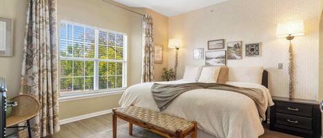 2 bedrooms, iron/ironing board, travel cot, WiFi