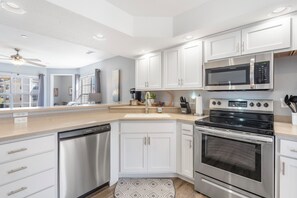 Dishwasher, electric stove, and more in the kitchen!