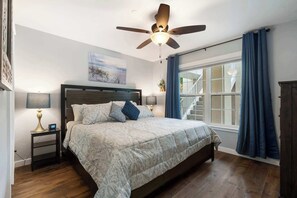 4 bedrooms, iron/ironing board, travel cot, WiFi